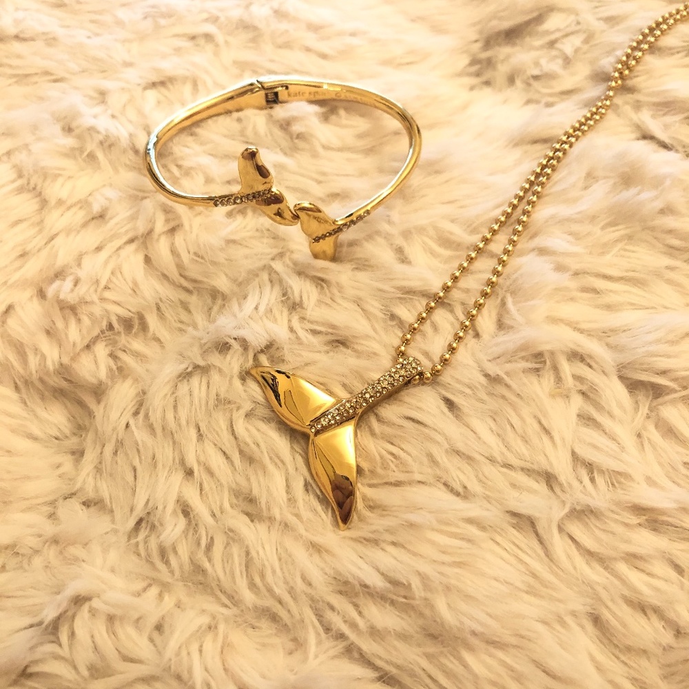 Kate Spade Whale Jewelry Set w/Bracelet + Necklace